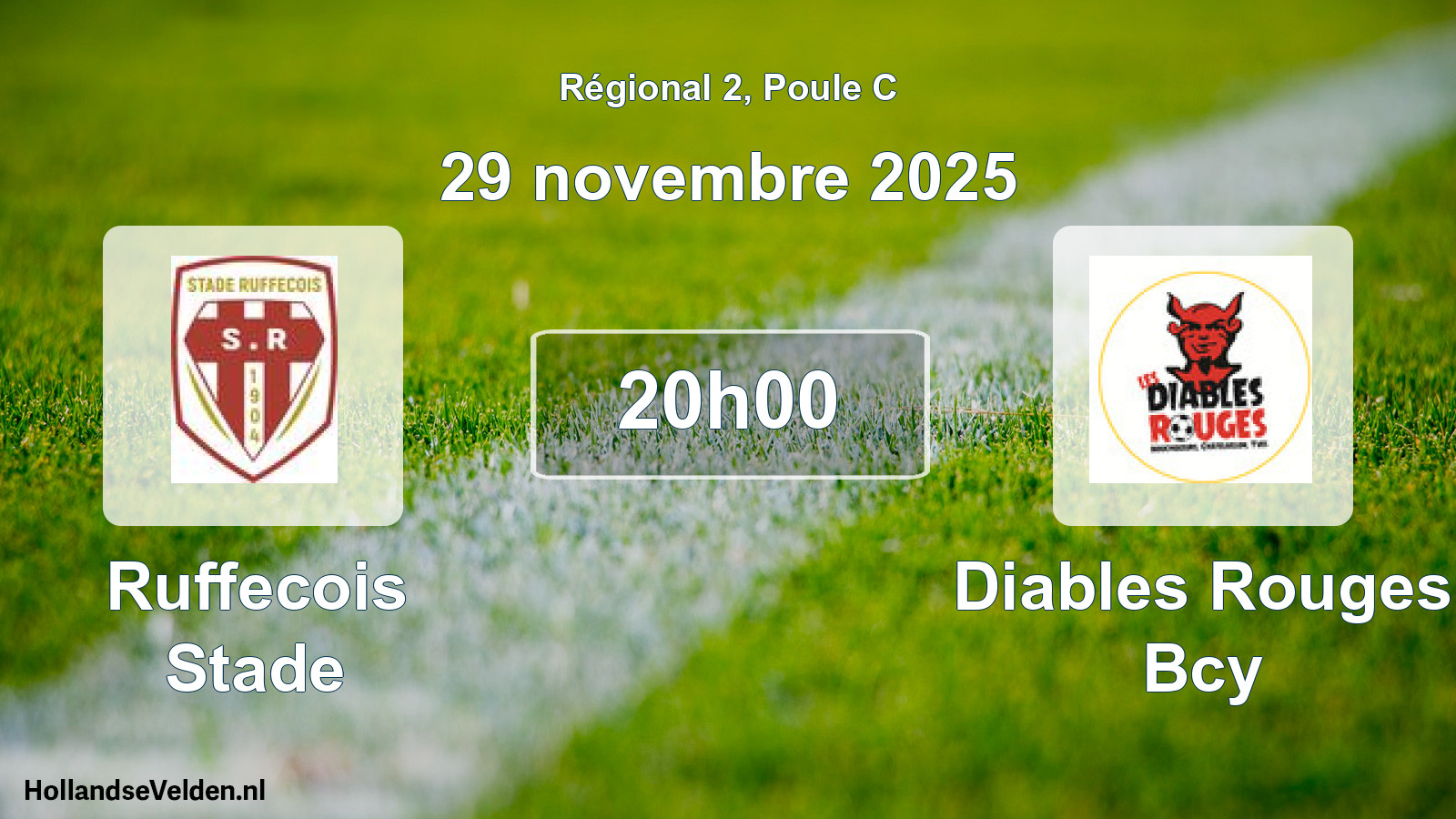Scheduled Match: Ruffecois Stade - Diables Rouges Bcy (29 November 2025)