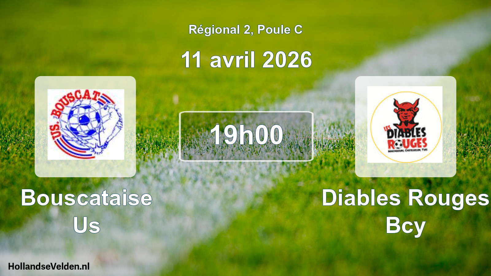 Scheduled Match: Bouscataise Us - Diables Rouges Bcy (11 April 2026)