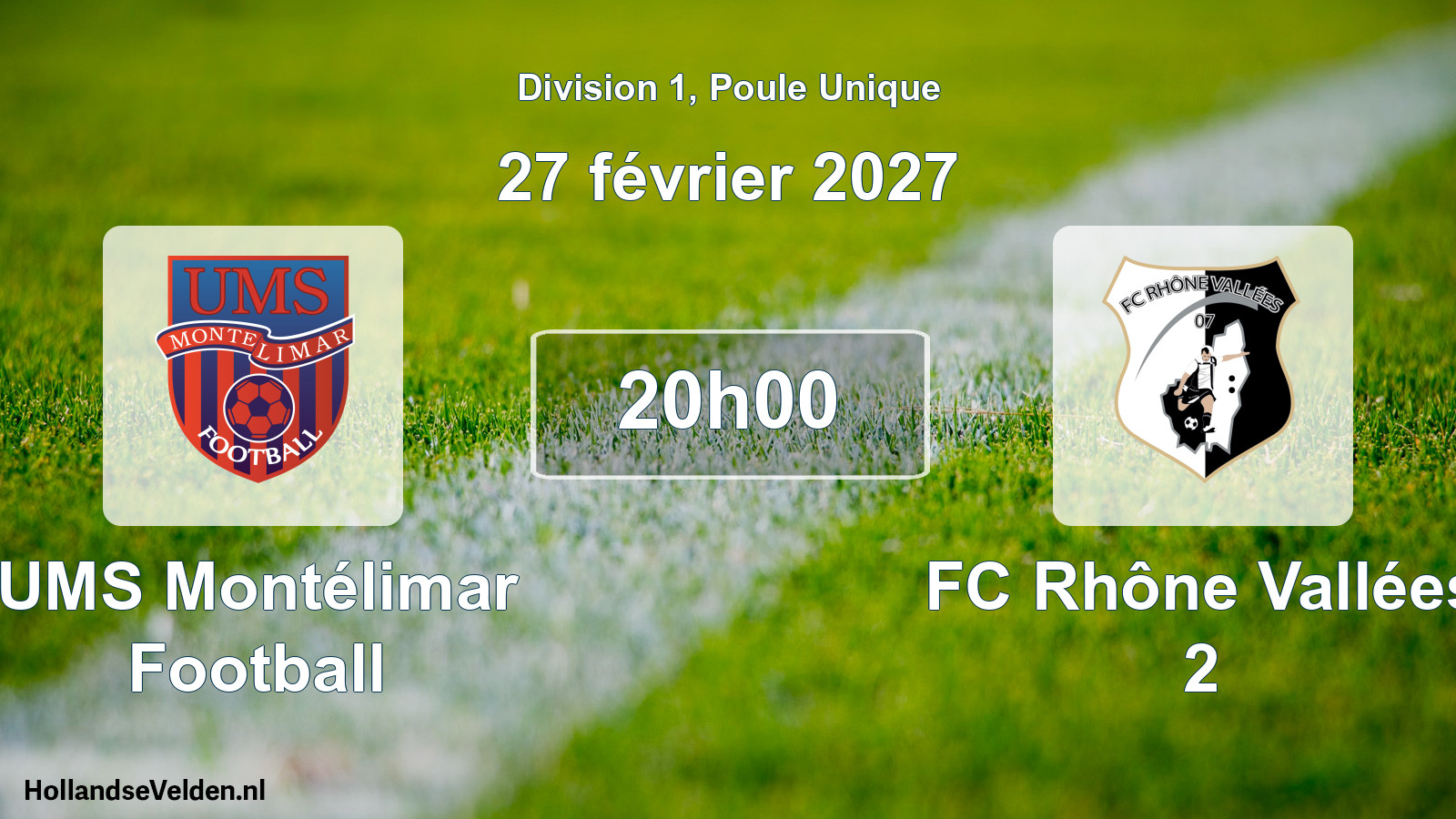 Scheduled Match: UMS Montélimar Football - FC Rhône Vallées 2 (27 February 2027)