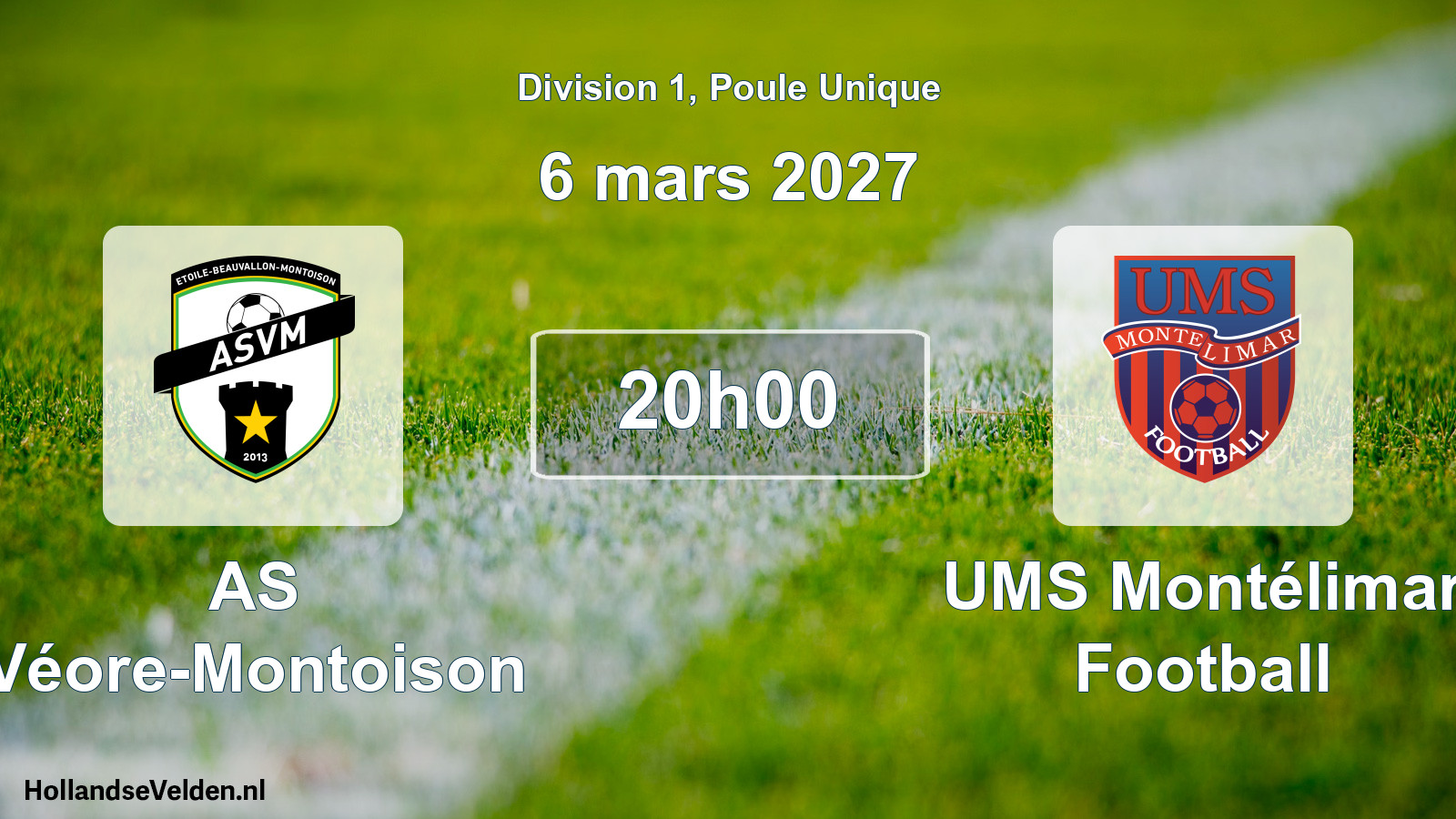 Scheduled Match: AS Véore-Montoison - UMS Montélimar Football (7 March 2027)