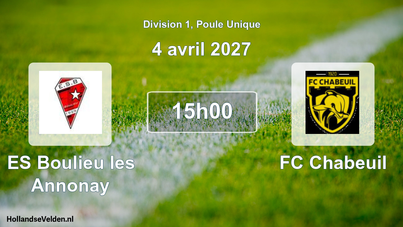 Scheduled Match: ES Boulieu les Annonay - FC Chabeuil (4 April 2027)