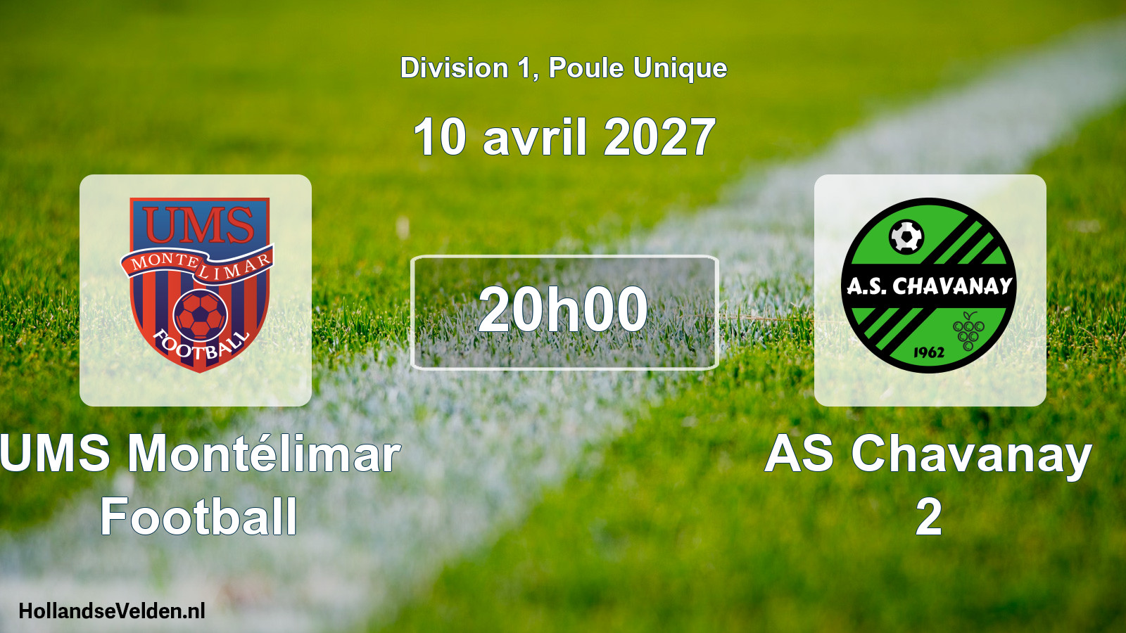 Scheduled Match: UMS Montélimar Football - AS Chavanay 2 (10 April 2027)