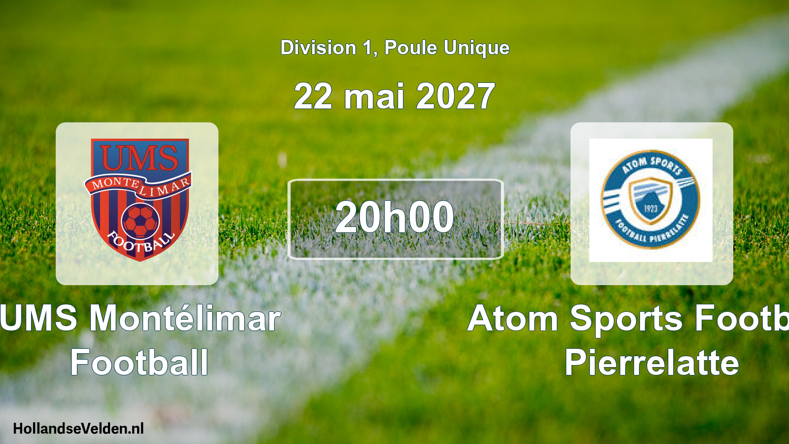 Match programmé: UMS Montélimar Football - Atom Sports Football Pierrelatte (22 mai 2027)