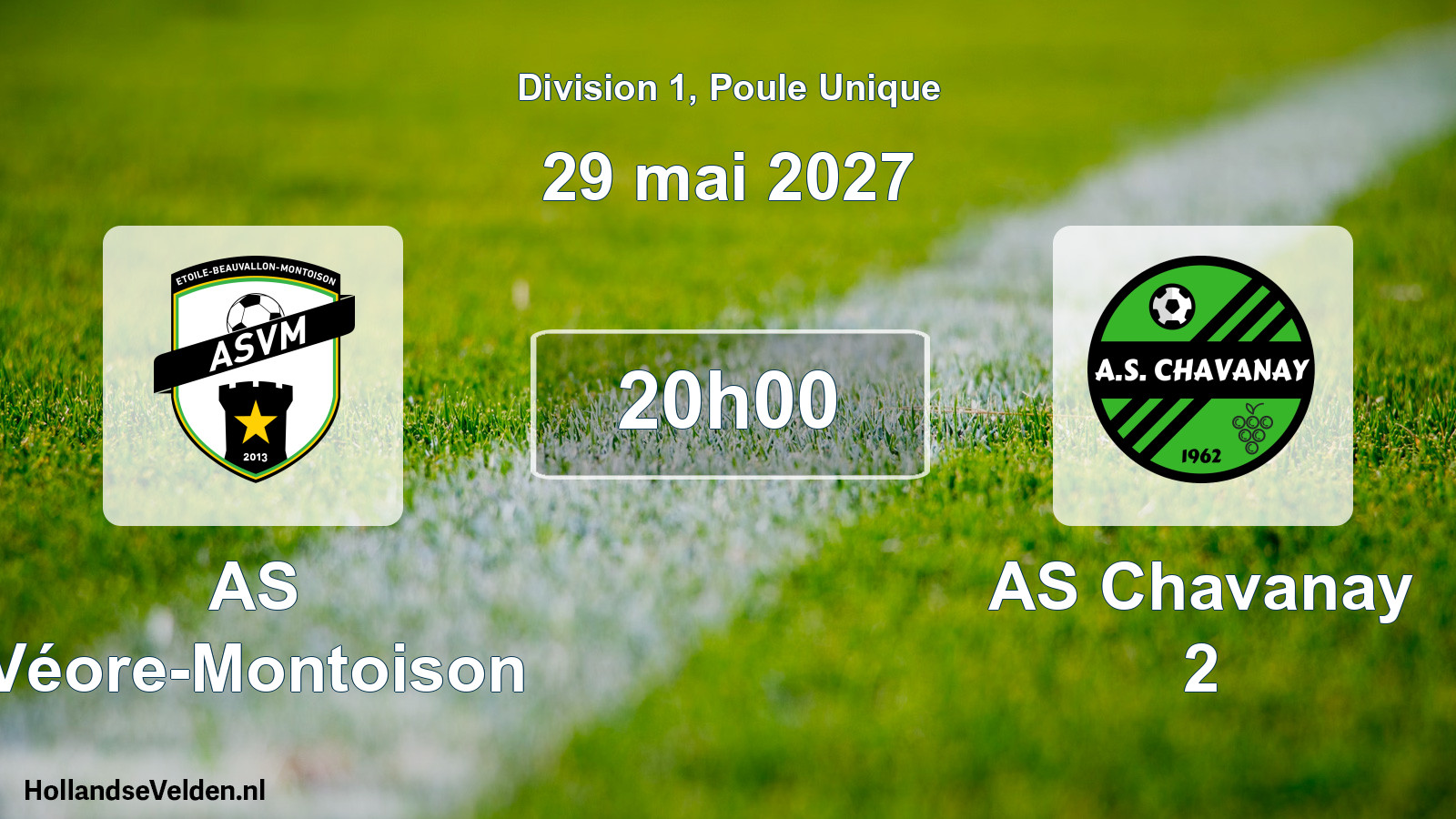 Match programmé: AS Véore-Montoison - AS Chavanay 2 (30 mai 2027)