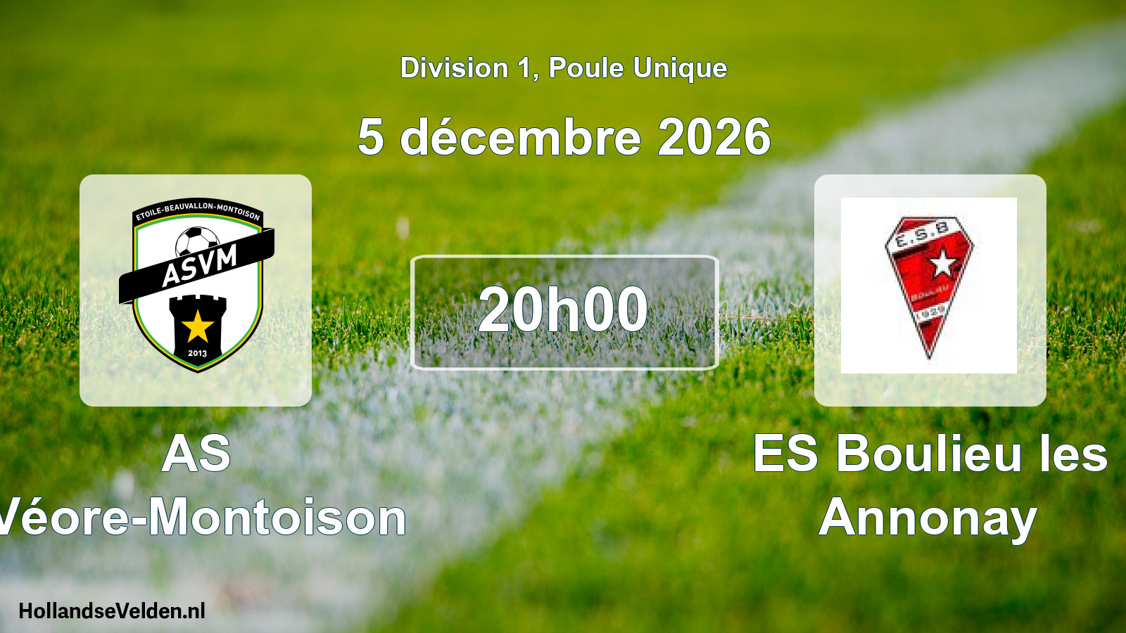 Scheduled Match: AS Véore-Montoison - ES Boulieu les Annonay (6 December 2026)