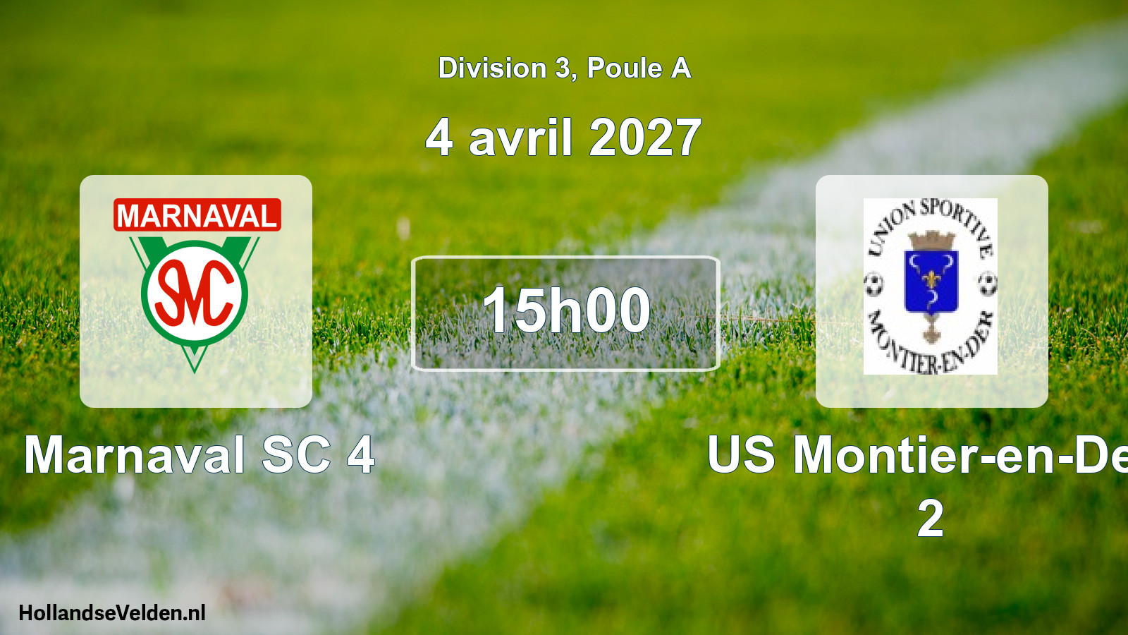 Match programmé: Marnaval SC 4 - US Montier-en-Der 2 (4 avril 2027)