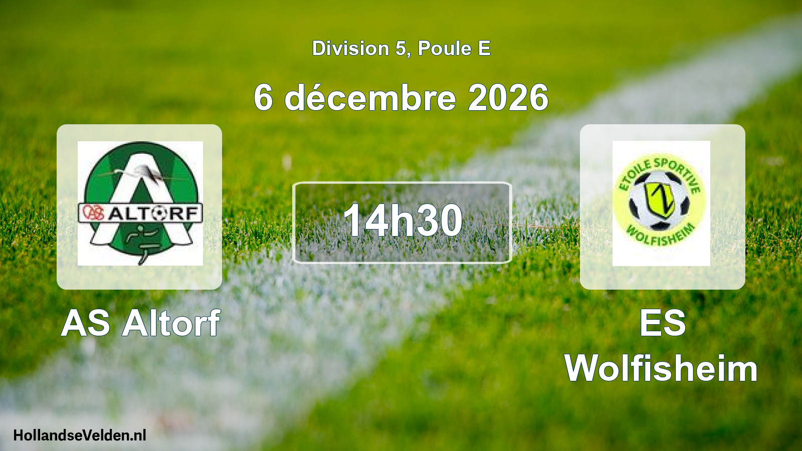 Scheduled Match: AS Altorf - ES Wolfisheim (6 December 2026)