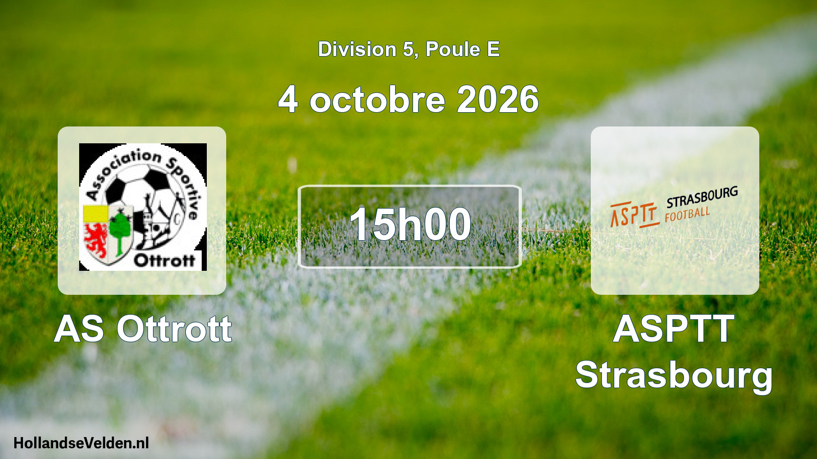 Scheduled Match: AS Ottrott - ASPTT Strasbourg (4 October 2026)