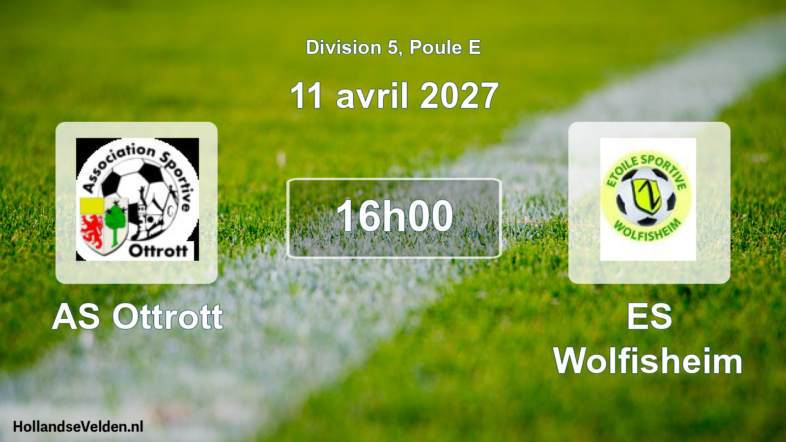 Scheduled Match: AS Ottrott - ES Wolfisheim (11 April 2027)