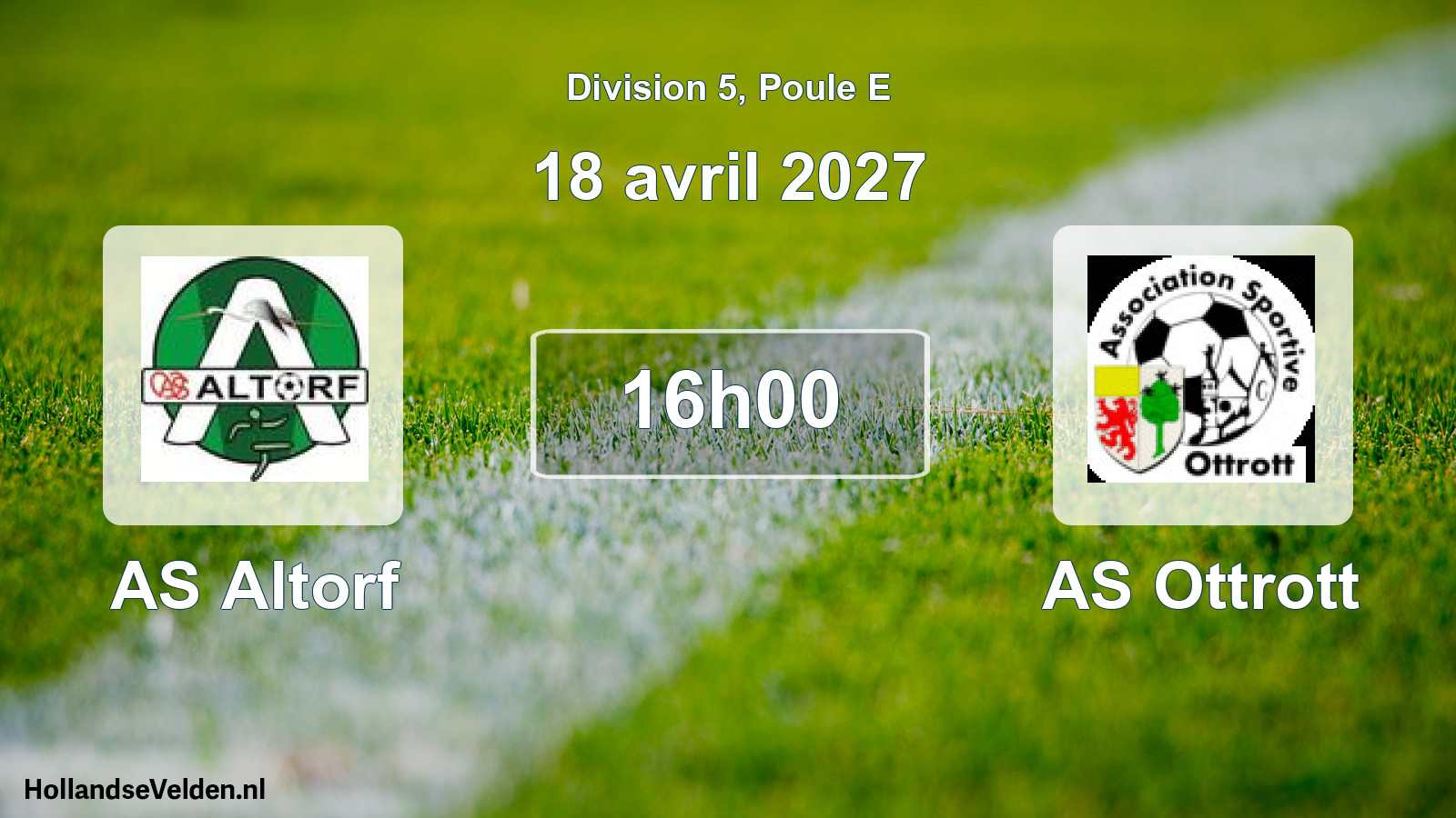 Scheduled Match: AS Altorf - AS Ottrott (18 April 2027)