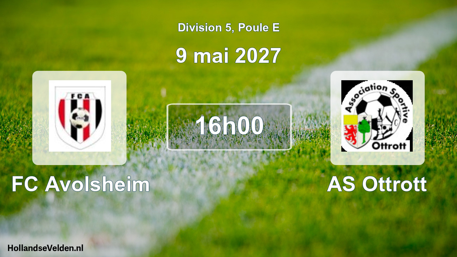 Geplande wedstrijd: FC Avolsheim - AS Ottrott (9 mei 2027)