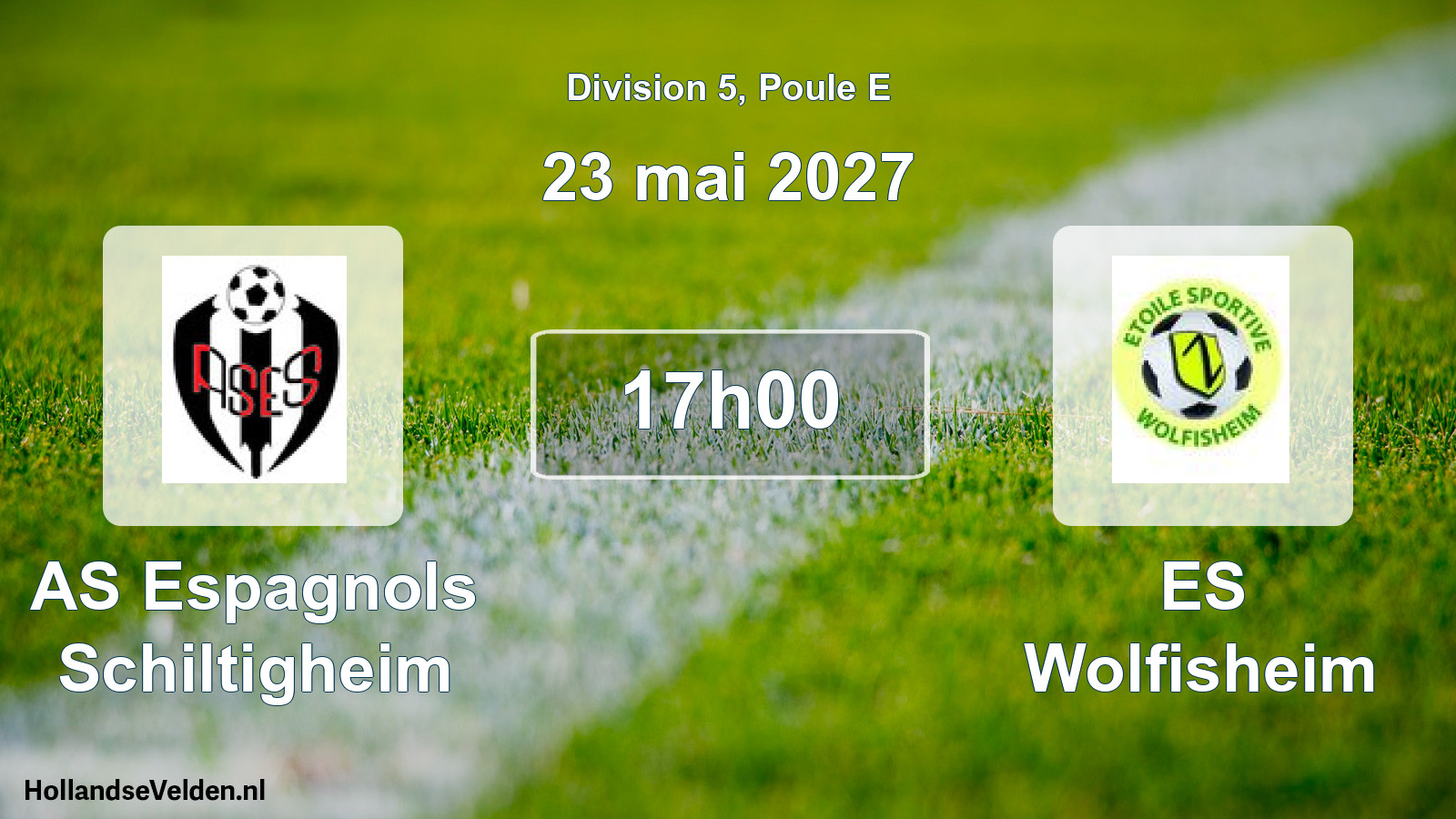 Scheduled Match: AS Espagnols Schiltigheim - ES Wolfisheim (23 May 2027)