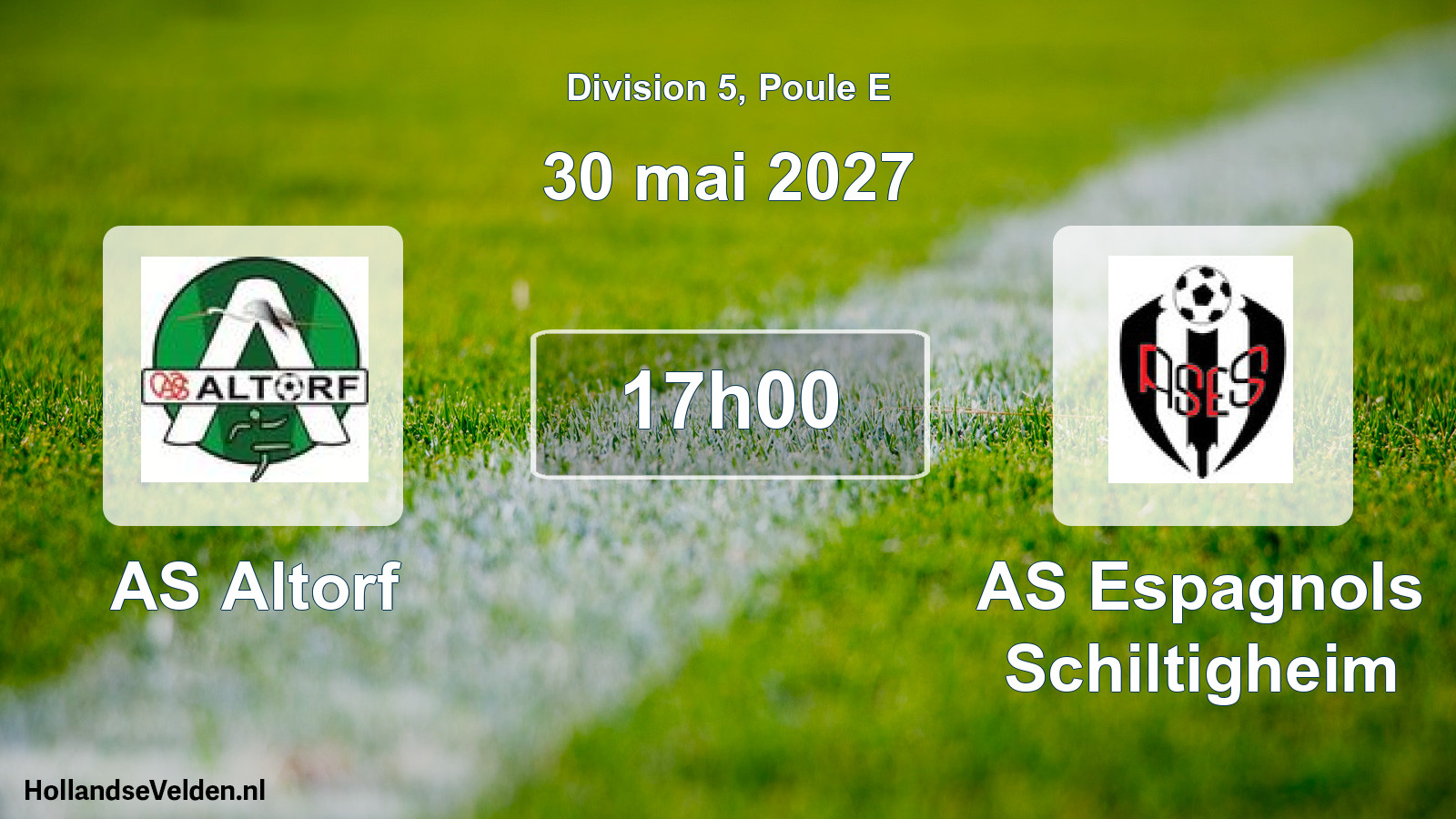 Scheduled Match: AS Altorf - AS Espagnols Schiltigheim (30 May 2027)