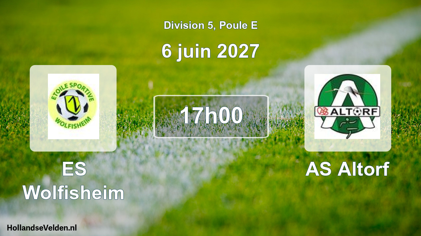 Scheduled Match: ES Wolfisheim - AS Altorf (6 June 2027)