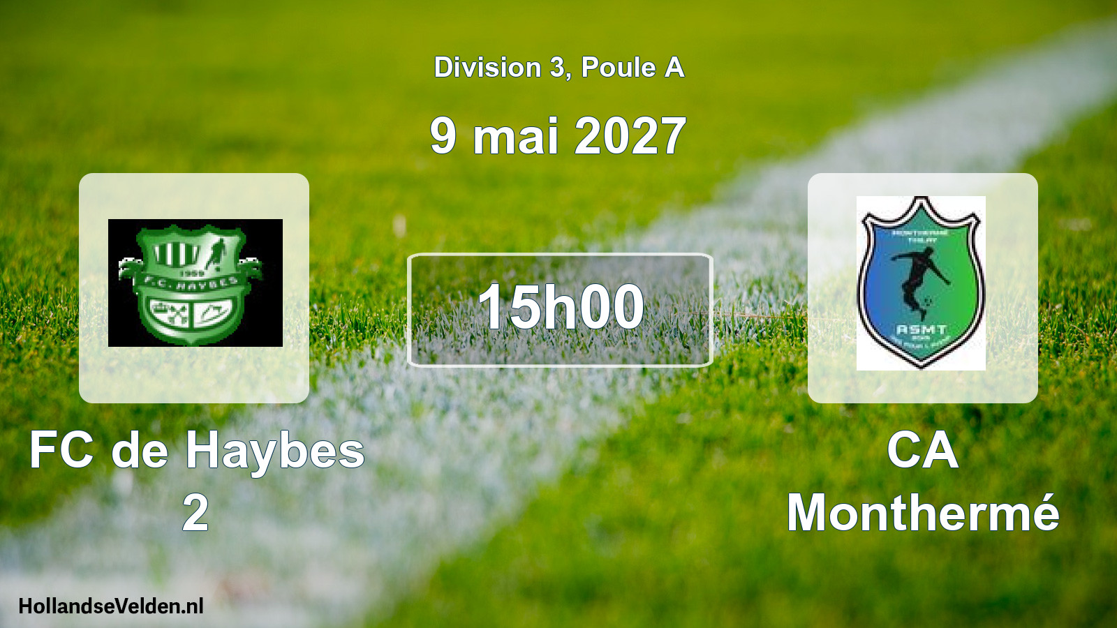 Match programmé: FC de Haybes 2 - CA Monthermé (9 mai 2027)