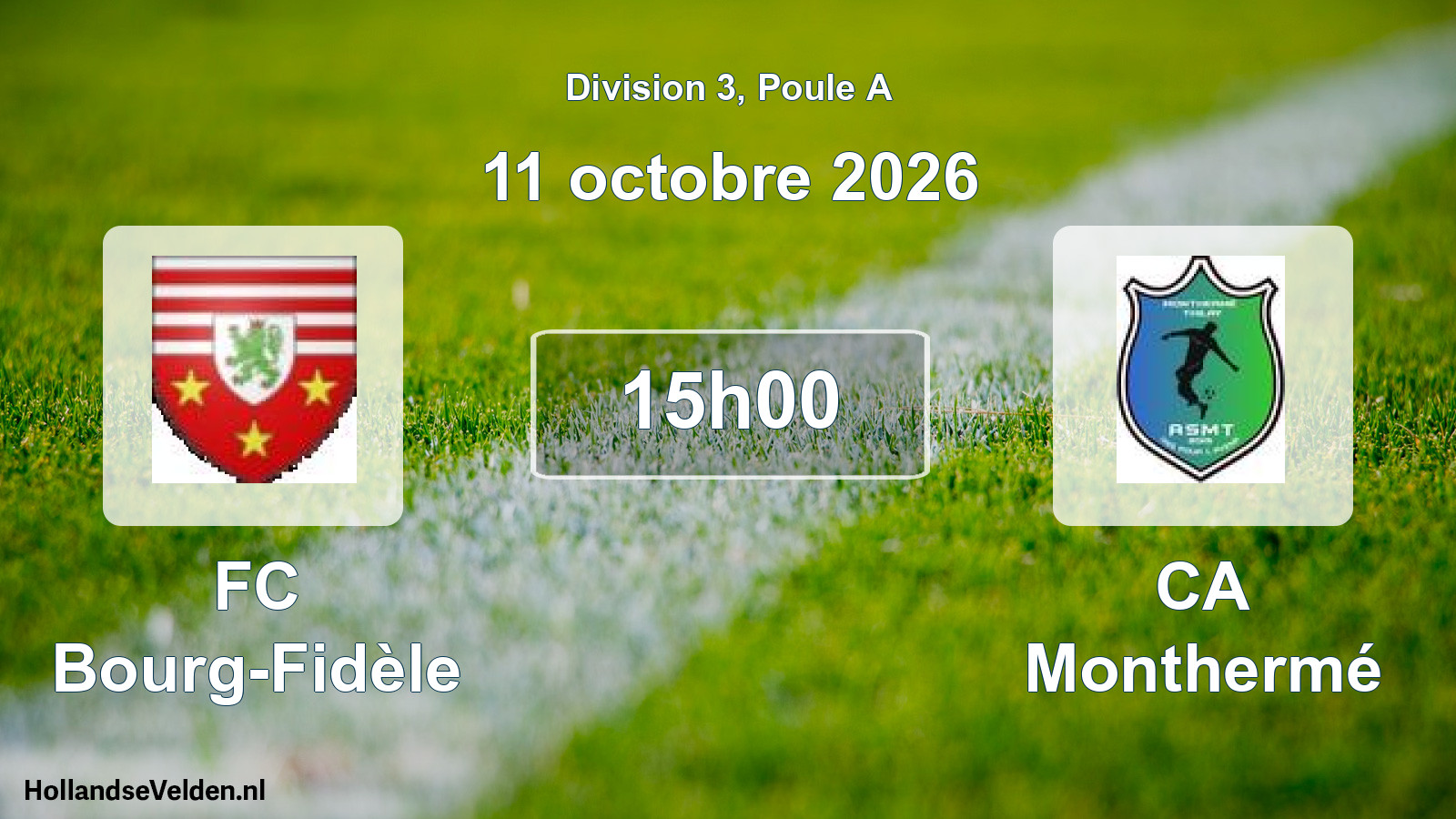 Scheduled Match: FC Bourg-Fidèle - CA Monthermé (11 October 2026)