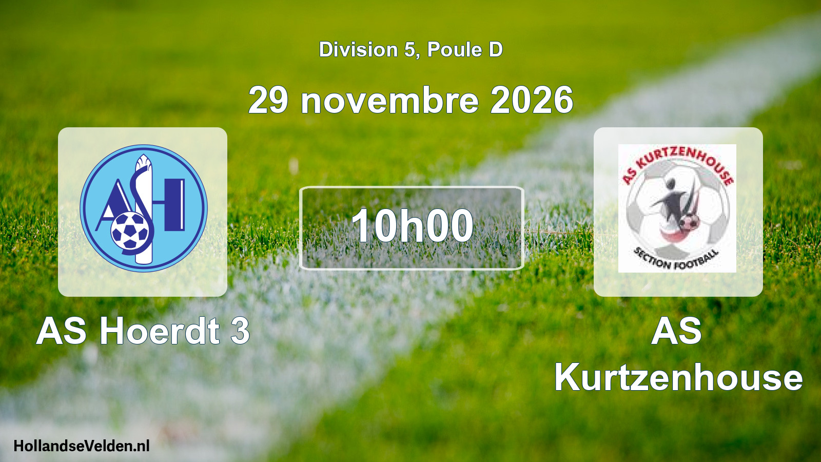 Scheduled Match: AS Hoerdt 3 - AS Kurtzenhouse (29 November 2026)