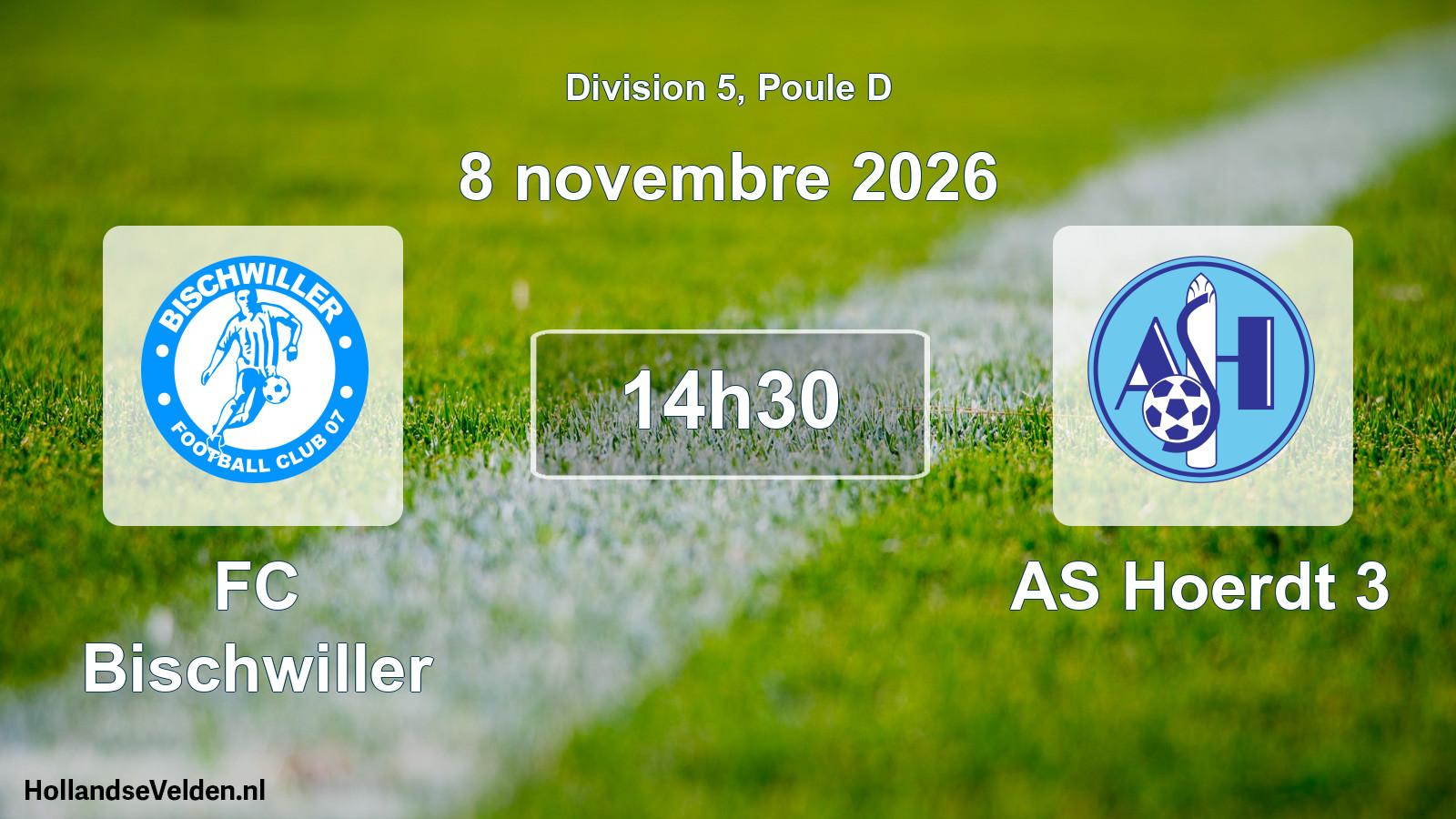 Match programmé: FC Bischwiller - AS Hoerdt 3 (8 novembre 2026)