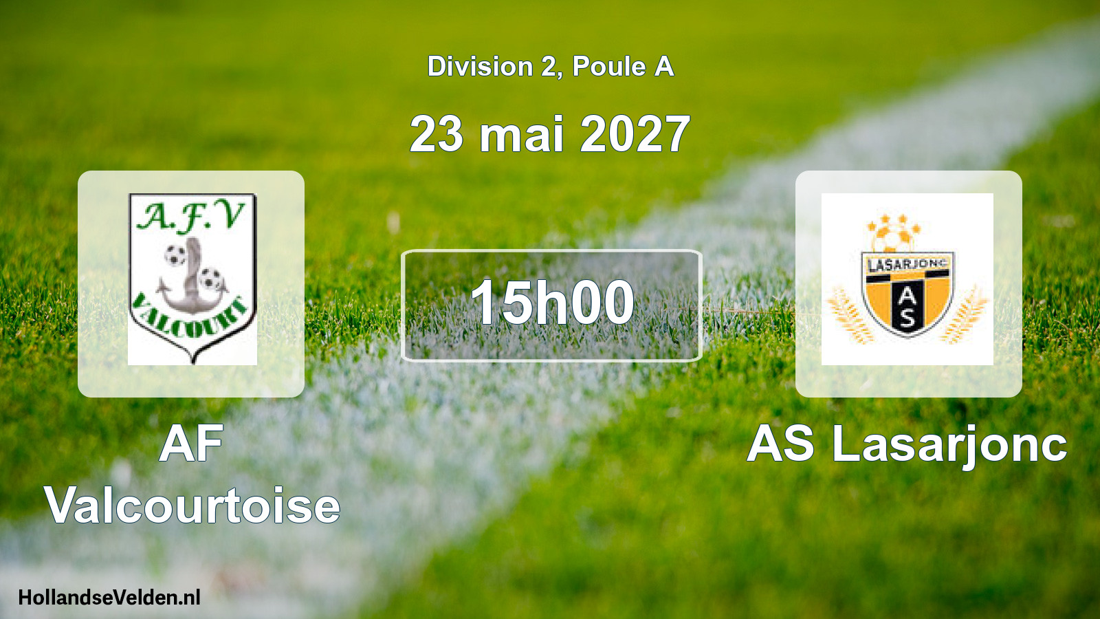 Match programmé: AF Valcourtoise - AS Lasarjonc (23 mai 2027)