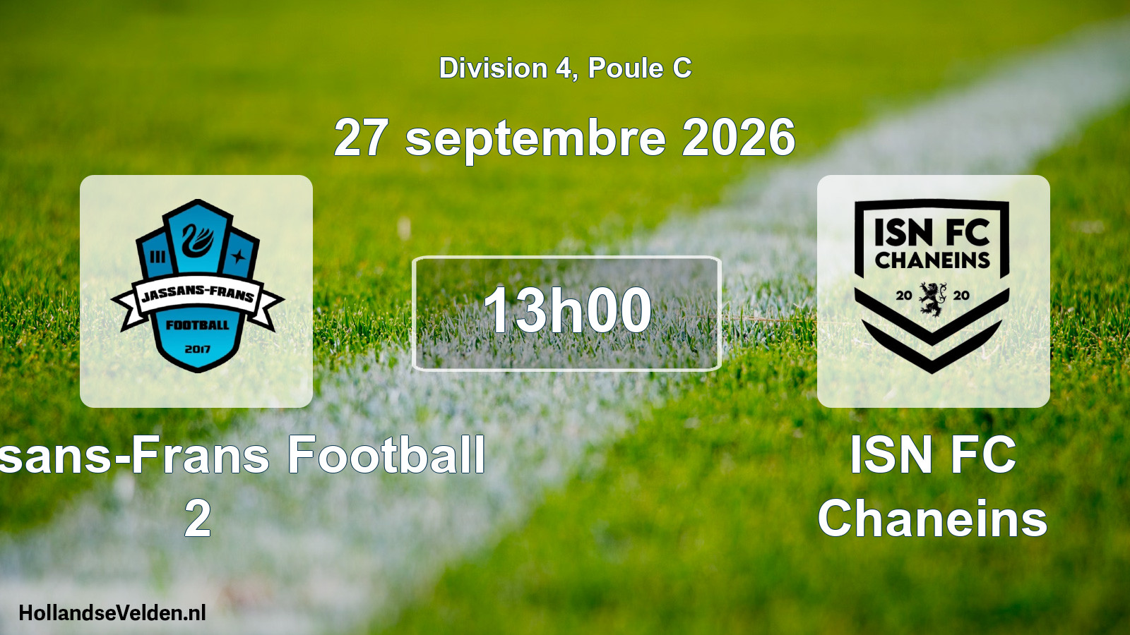 Scheduled Match: Jassans-Frans Football 2 - ISN FC Chaneins (27 September 2026)