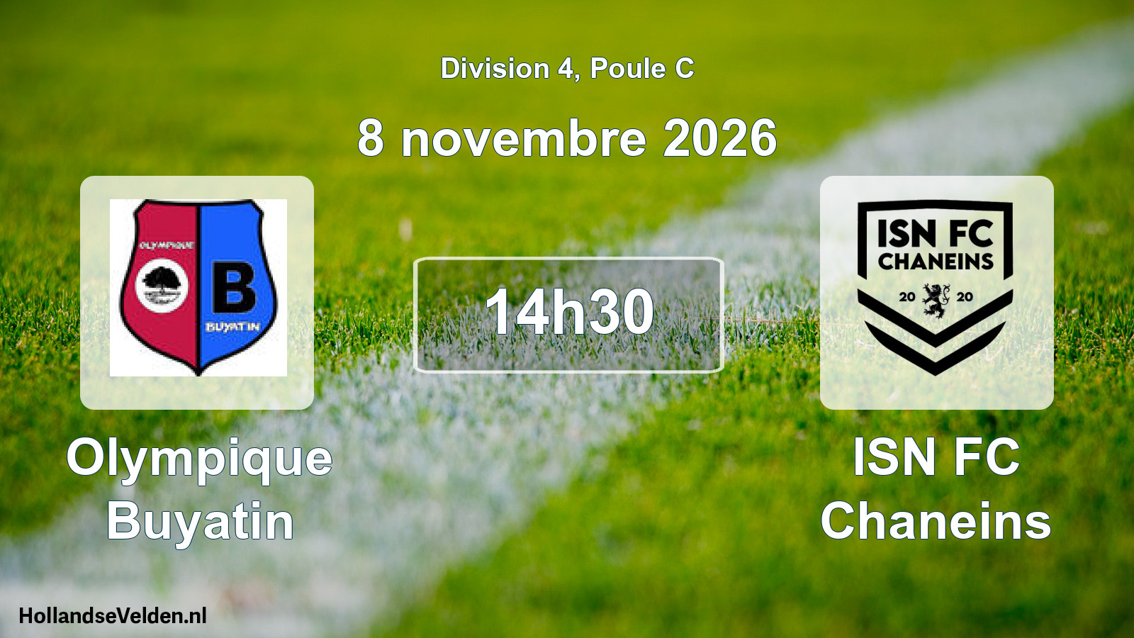 Scheduled Match: Olympique Buyatin - ISN FC Chaneins (8 November 2026)