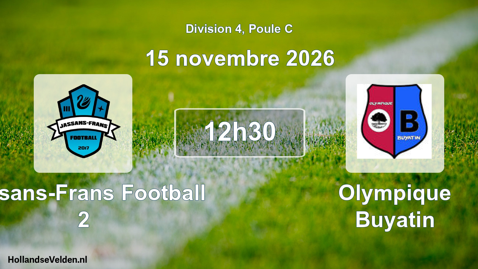 Scheduled Match: Jassans-Frans Football 2 - Olympique Buyatin (15 November 2026)