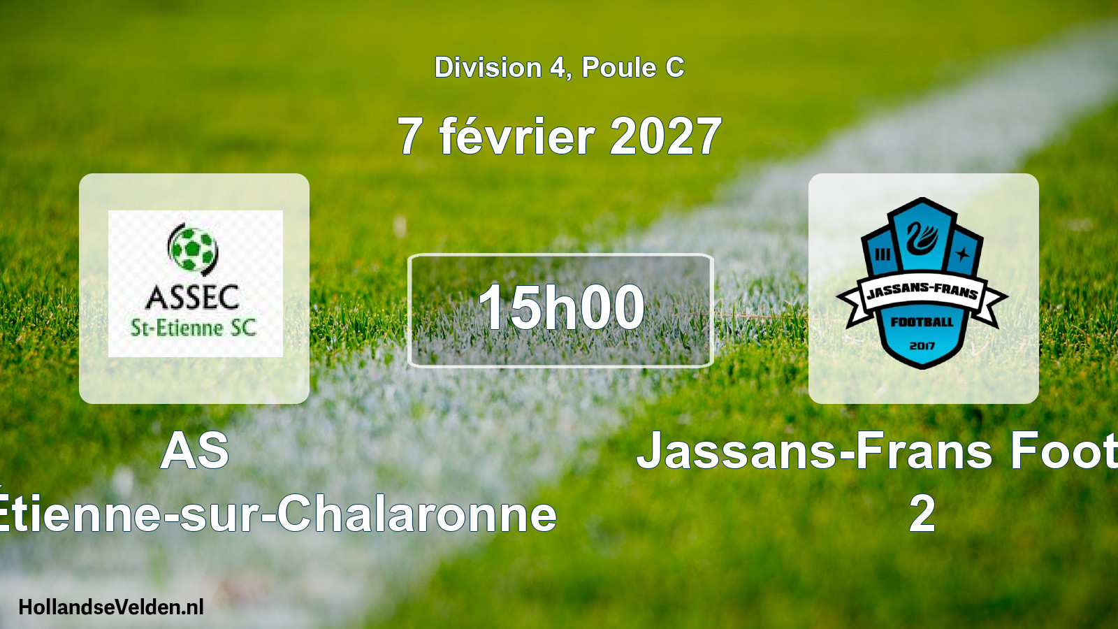 Scheduled Match: AS Saint-Étienne-sur-Chalaronne - Jassans-Frans Football 2 (7 February 2027)