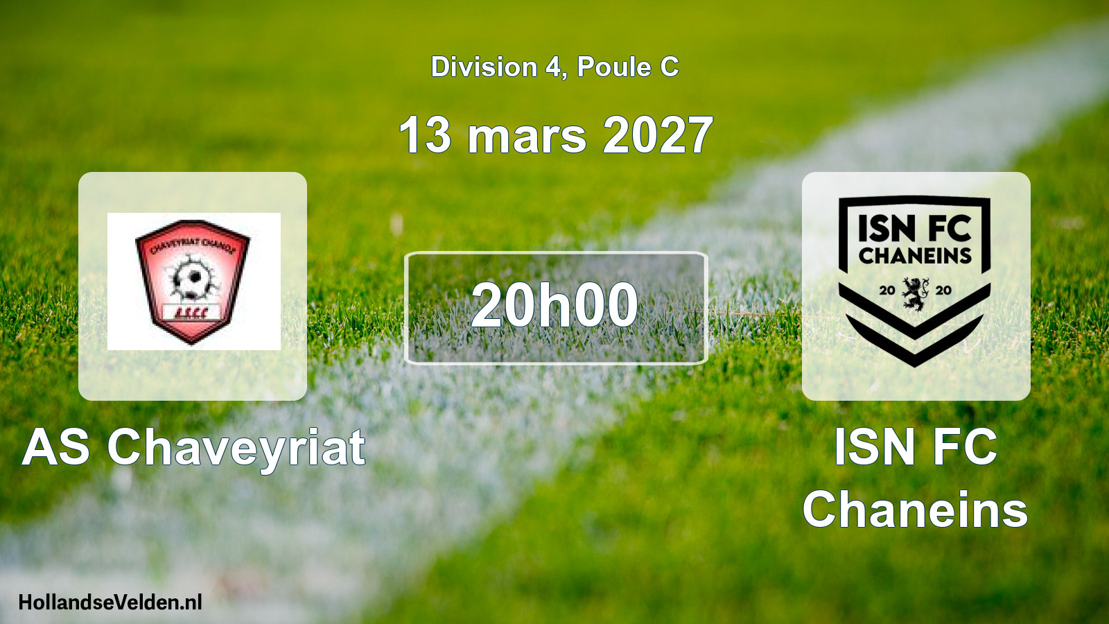 Match programmé: AS Chaveyriat - ISN FC Chaneins (13 mars 2027)