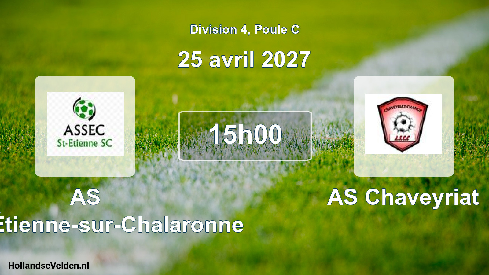 Scheduled Match: AS Saint-Étienne-sur-Chalaronne - AS Chaveyriat (25 April 2027)