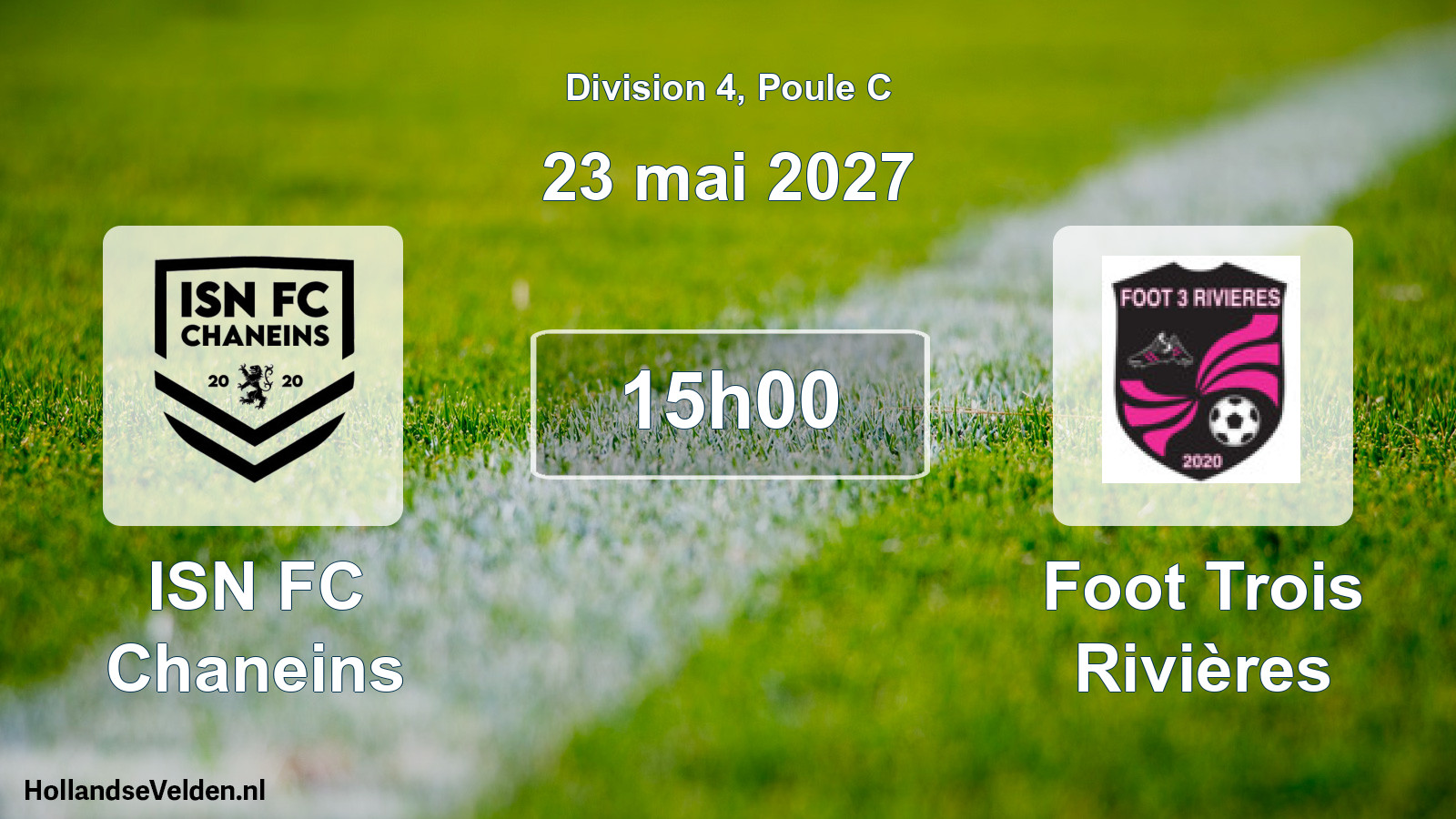 Match programmé: ISN FC Chaneins - Foot Trois Rivières (23 mai 2027)