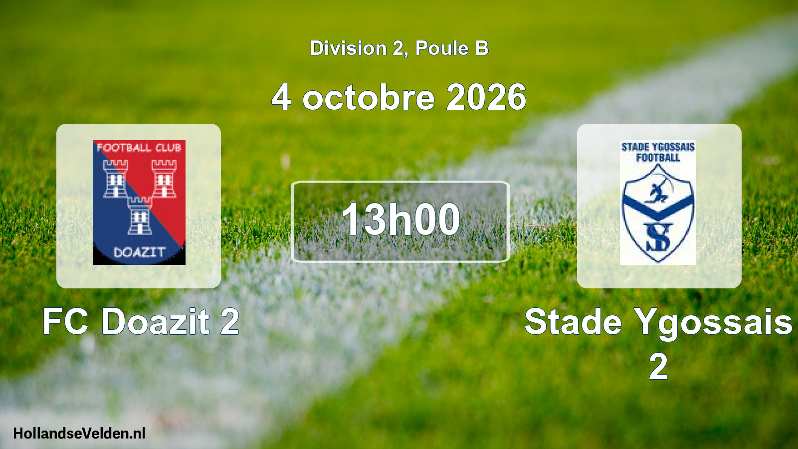 Scheduled Match: FC Doazit 2 - Stade Ygossais 2 (4 October 2026)