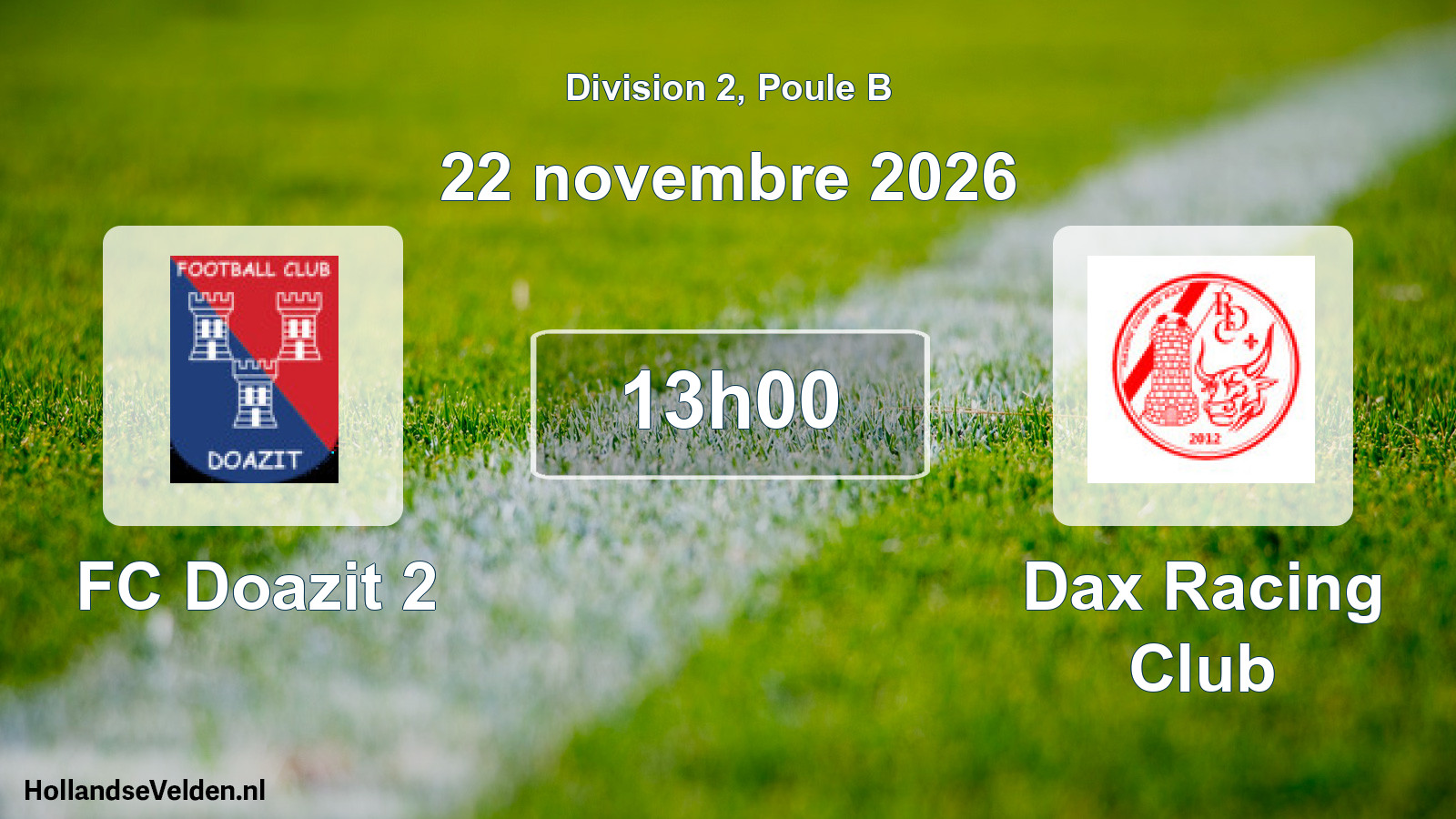 Scheduled Match: FC Doazit 2 - Dax Racing Club (22 November 2026)