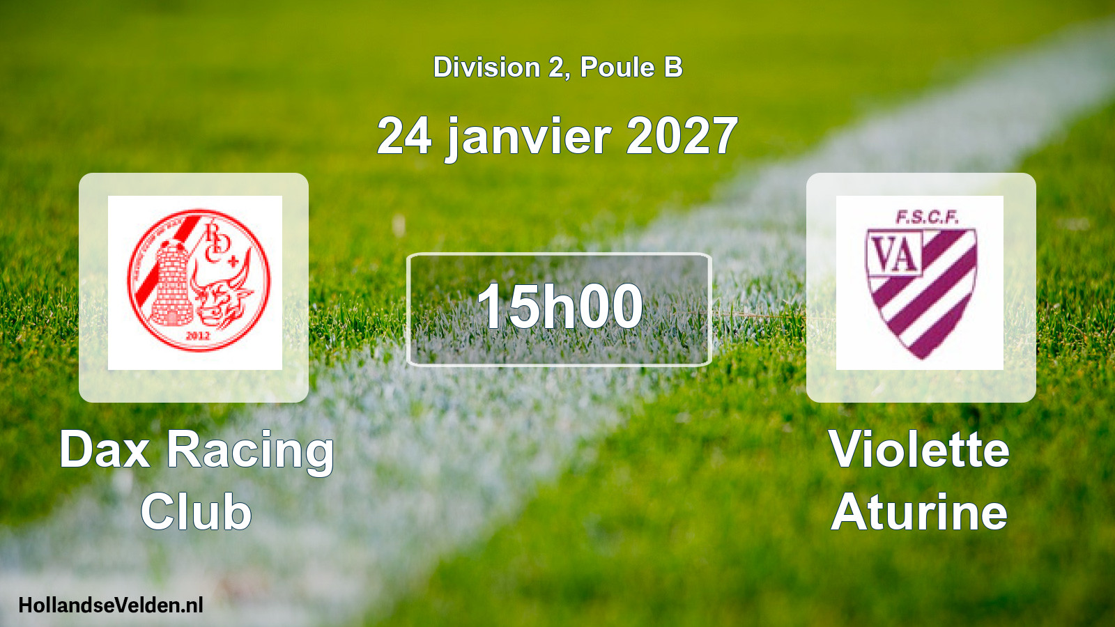 Scheduled Match: Dax Racing Club - Violette Aturine 2 (24 January 2027)