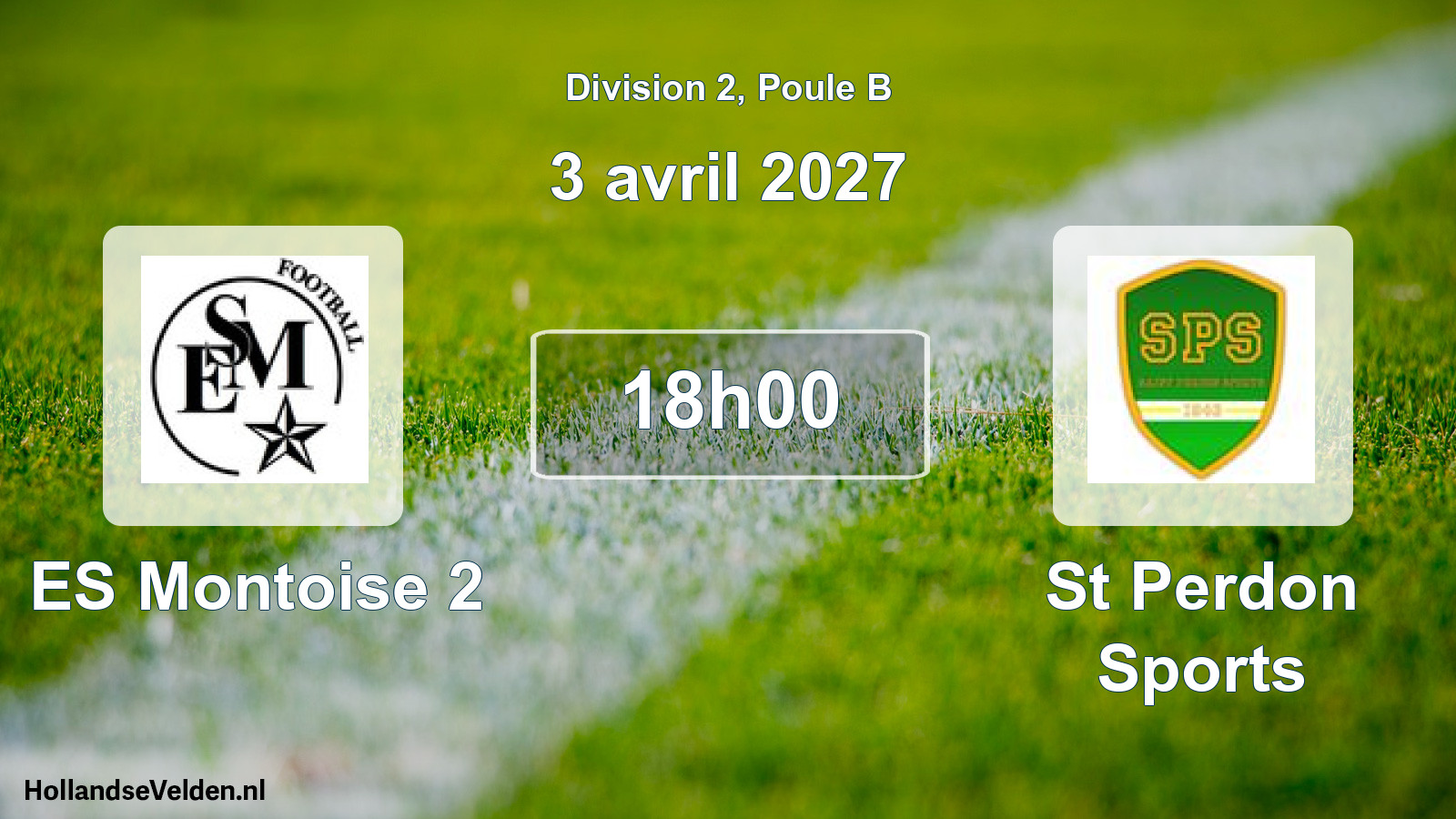 Scheduled Match: ES Montoise 2 - St Perdon Sports (3 April 2027)