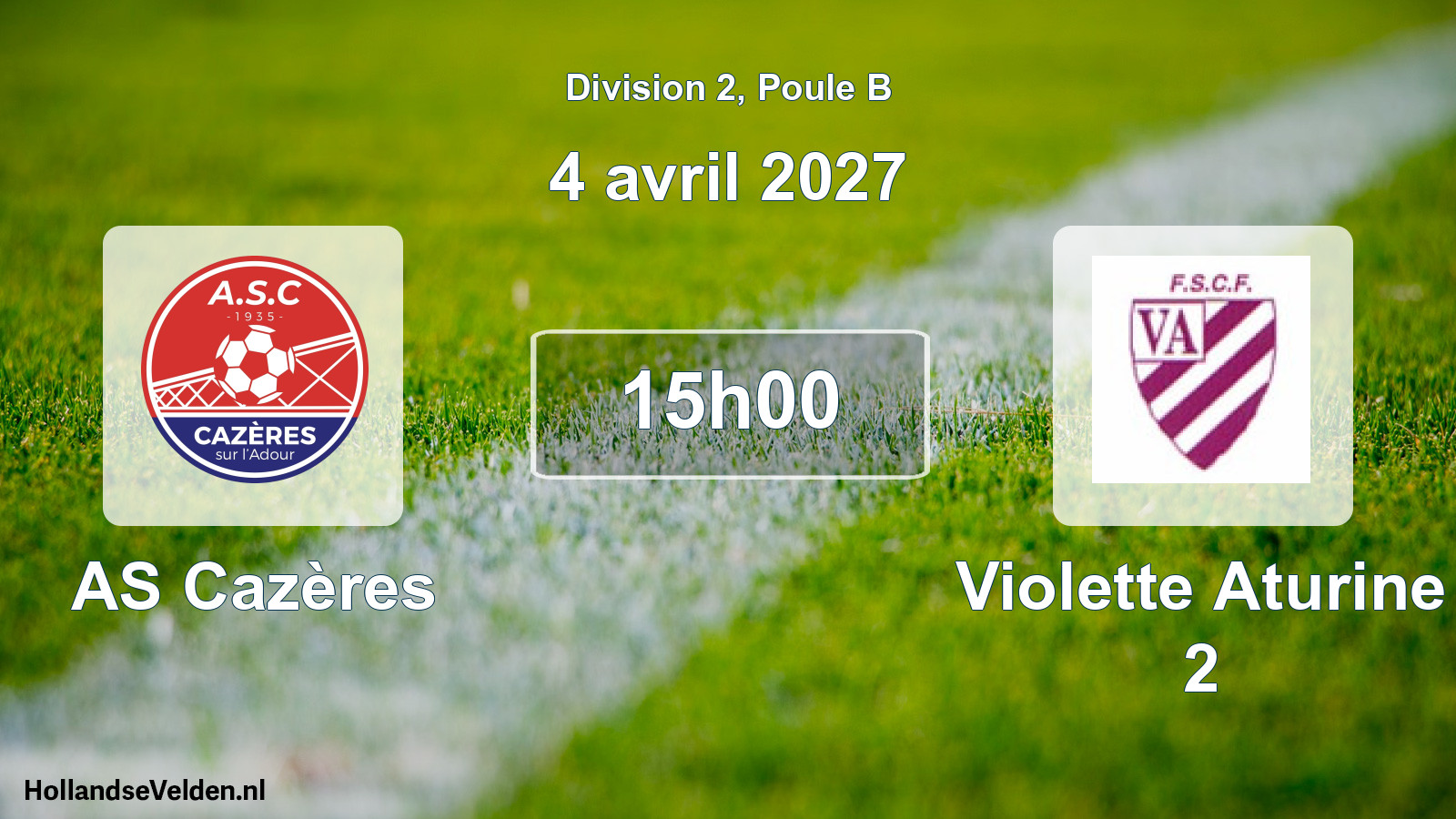 Scheduled Match: AS Cazères - Violette Aturine 2 (4 April 2027)