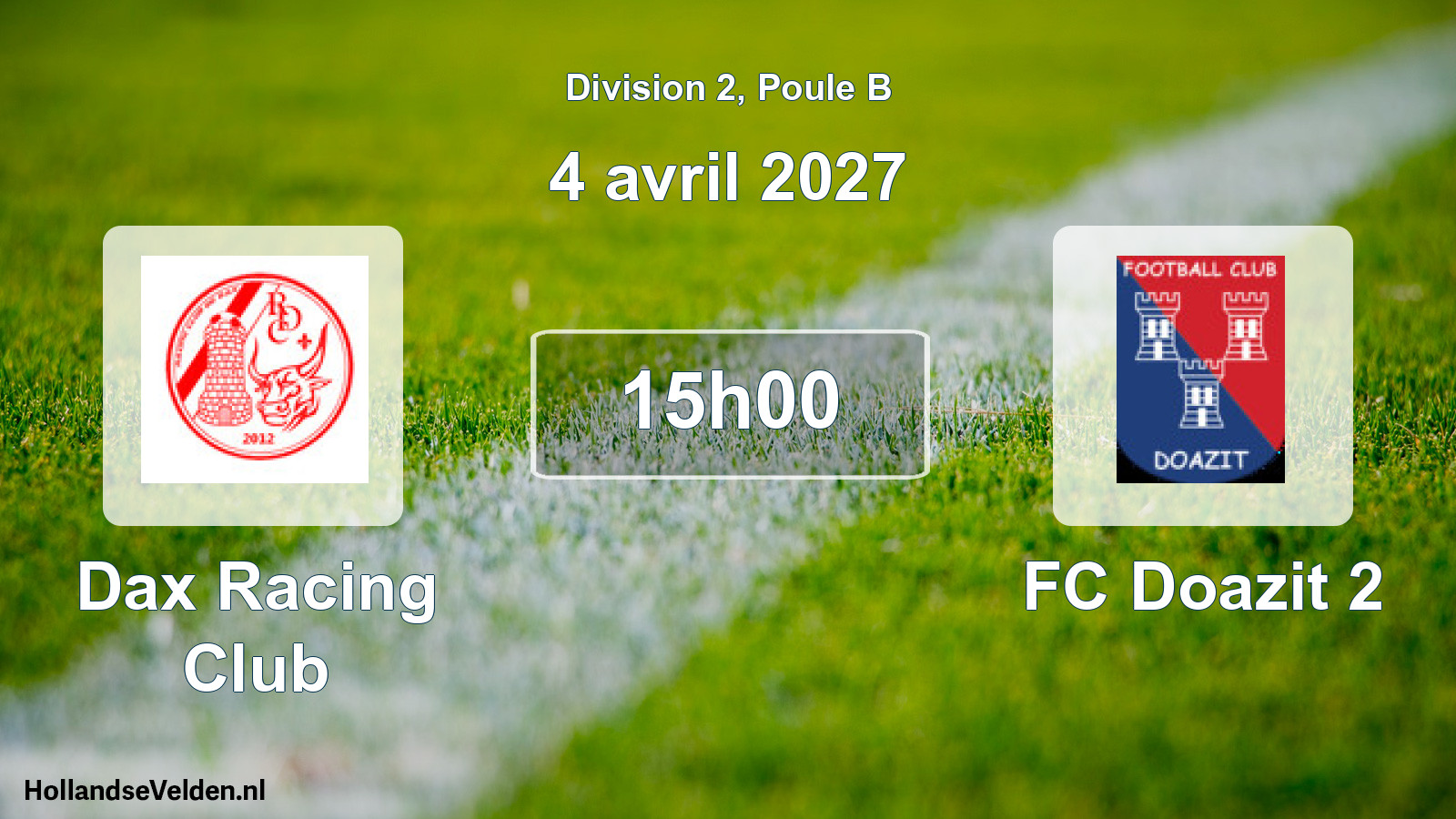 Scheduled Match: Dax Racing Club - FC Doazit 2 (4 April 2027)