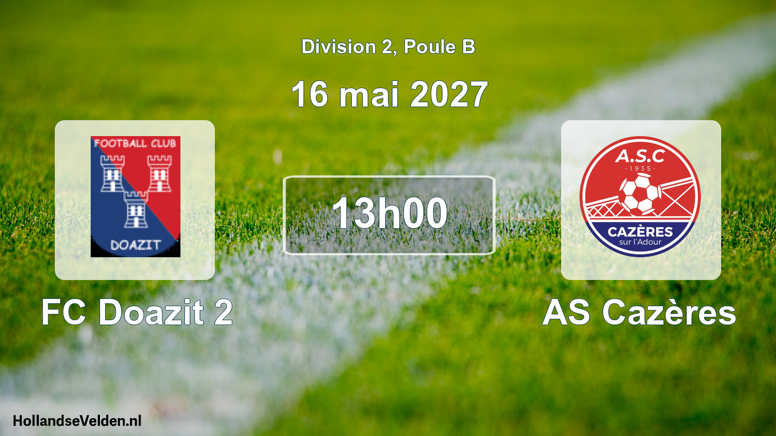 Scheduled Match: FC Doazit 2 - AS Cazères (16 May 2027)