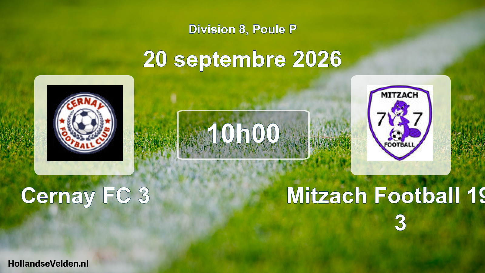 Scheduled Match: Cernay FC 3 - Mitzach Football 1977 3 (20 September 2026)
