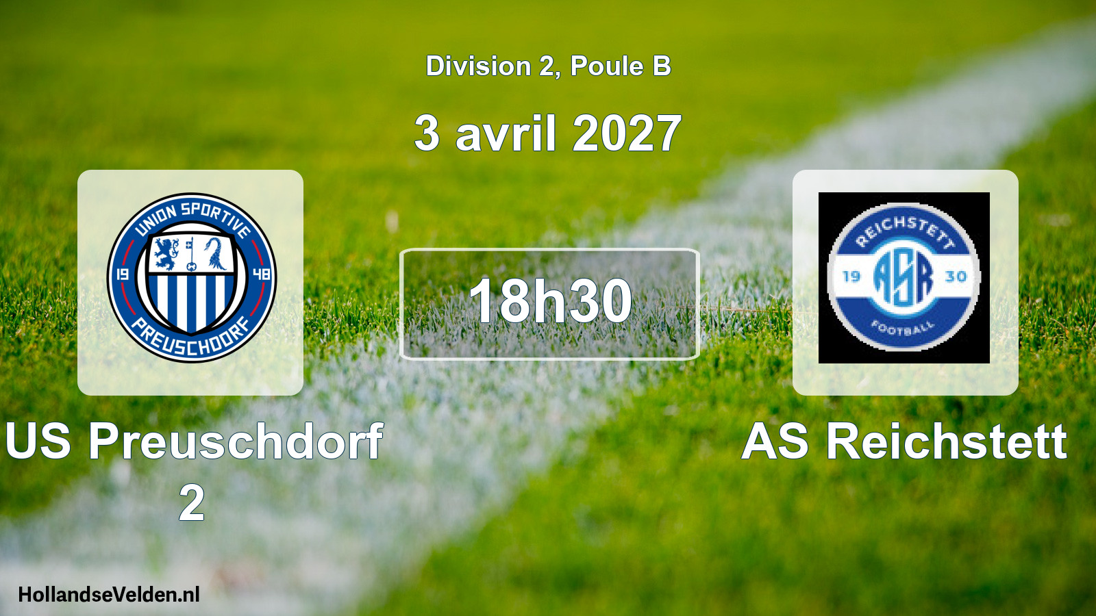 Scheduled Match: US Preuschdorf 2 - AS Reichstett (3 April 2027)