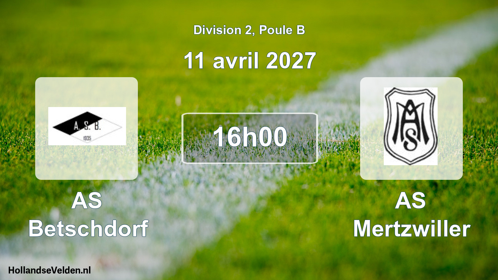 Scheduled Match: AS Betschdorf - AS Mertzwiller (11 April 2027)