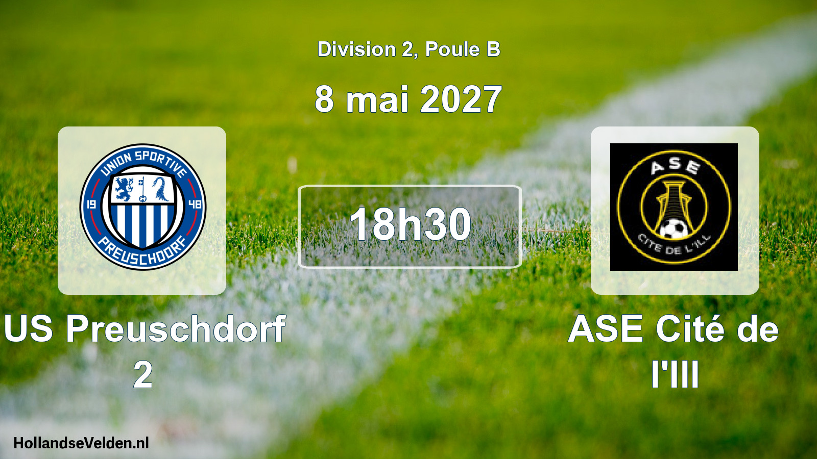 Scheduled Match: US Preuschdorf 2 - ASE Cité de l'Ill (8 May 2027)