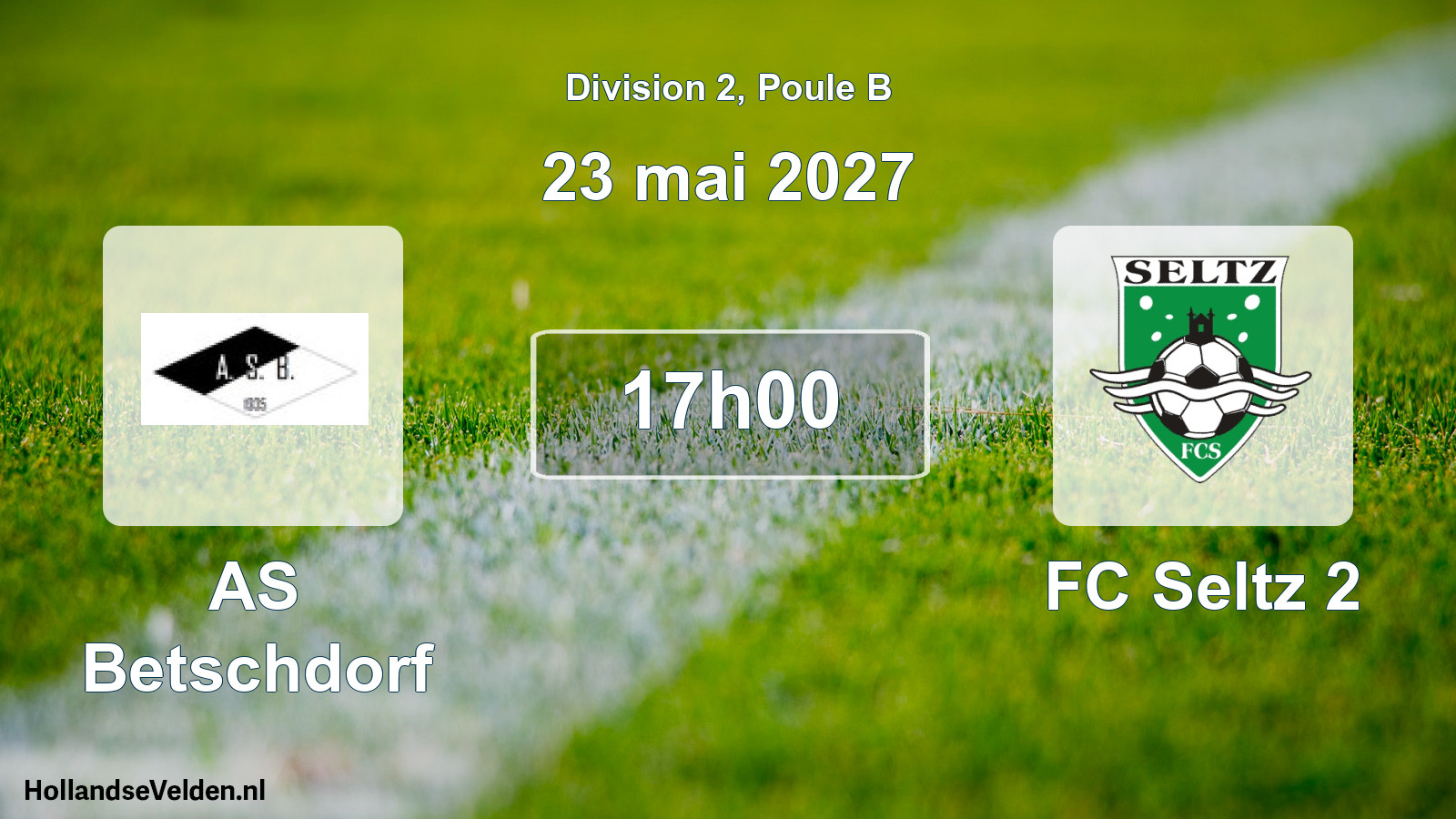Scheduled Match: AS Betschdorf - FC Seltz 2 (23 May 2027)