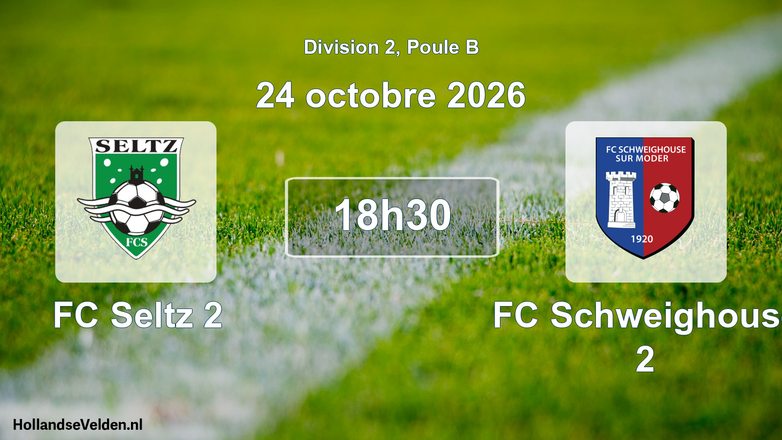 Scheduled Match: FC Seltz 2 - FC Schweighouse 2 (24 October 2026)