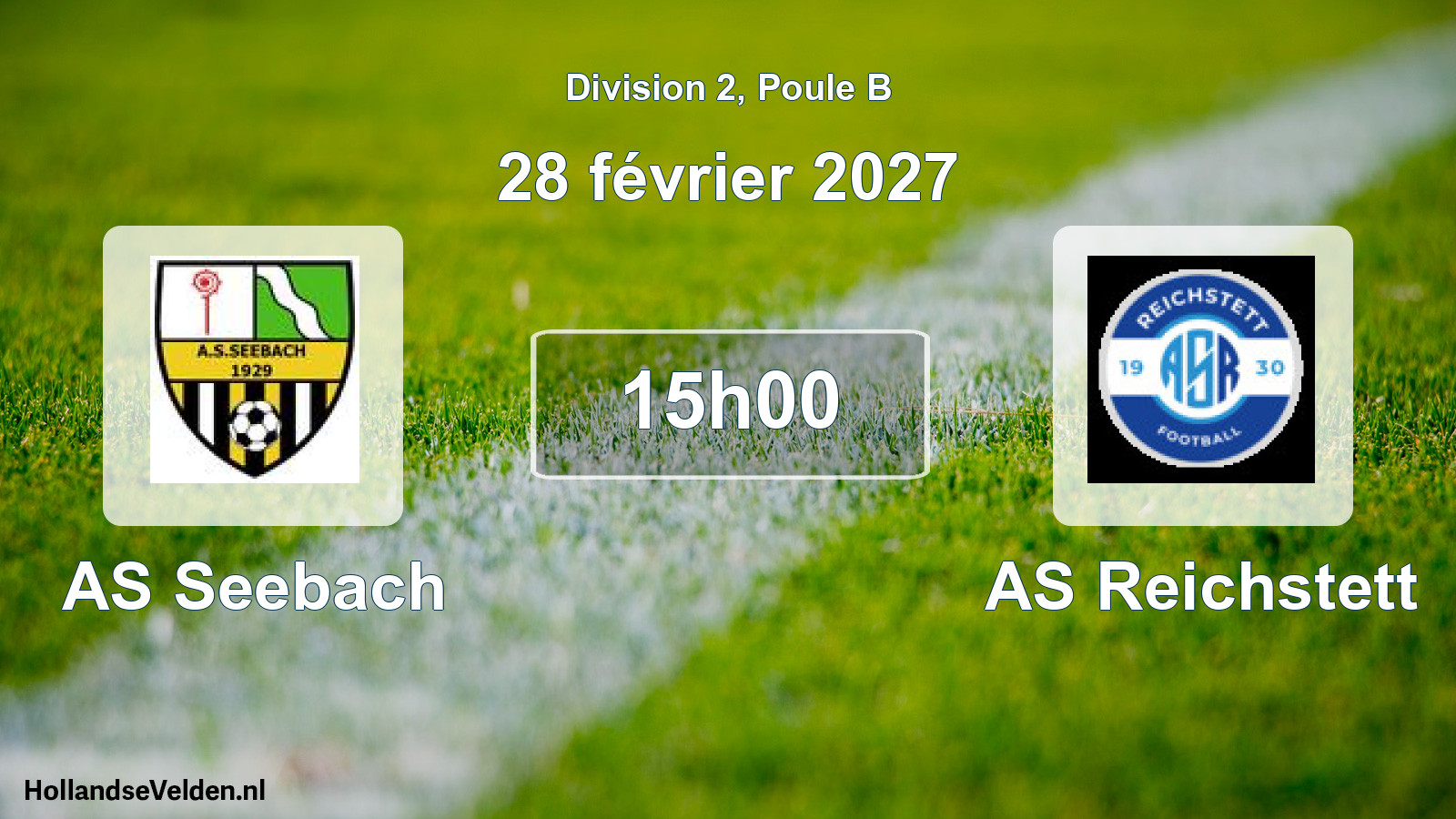 Scheduled Match: AS Seebach - AS Reichstett (28 February 2027)