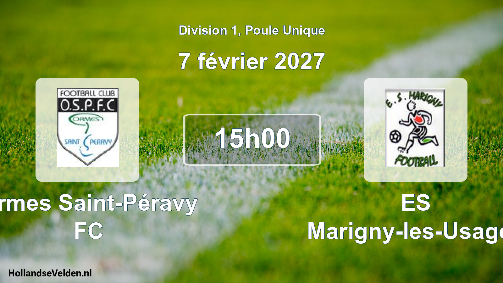 Scheduled Match: Ormes Saint-Péravy FC - ES Marigny-les-Usages (7 February 2027)