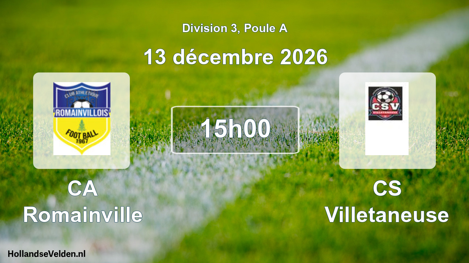 Scheduled Match: CA Romainville - CS Villetaneuse (13 December 2026)
