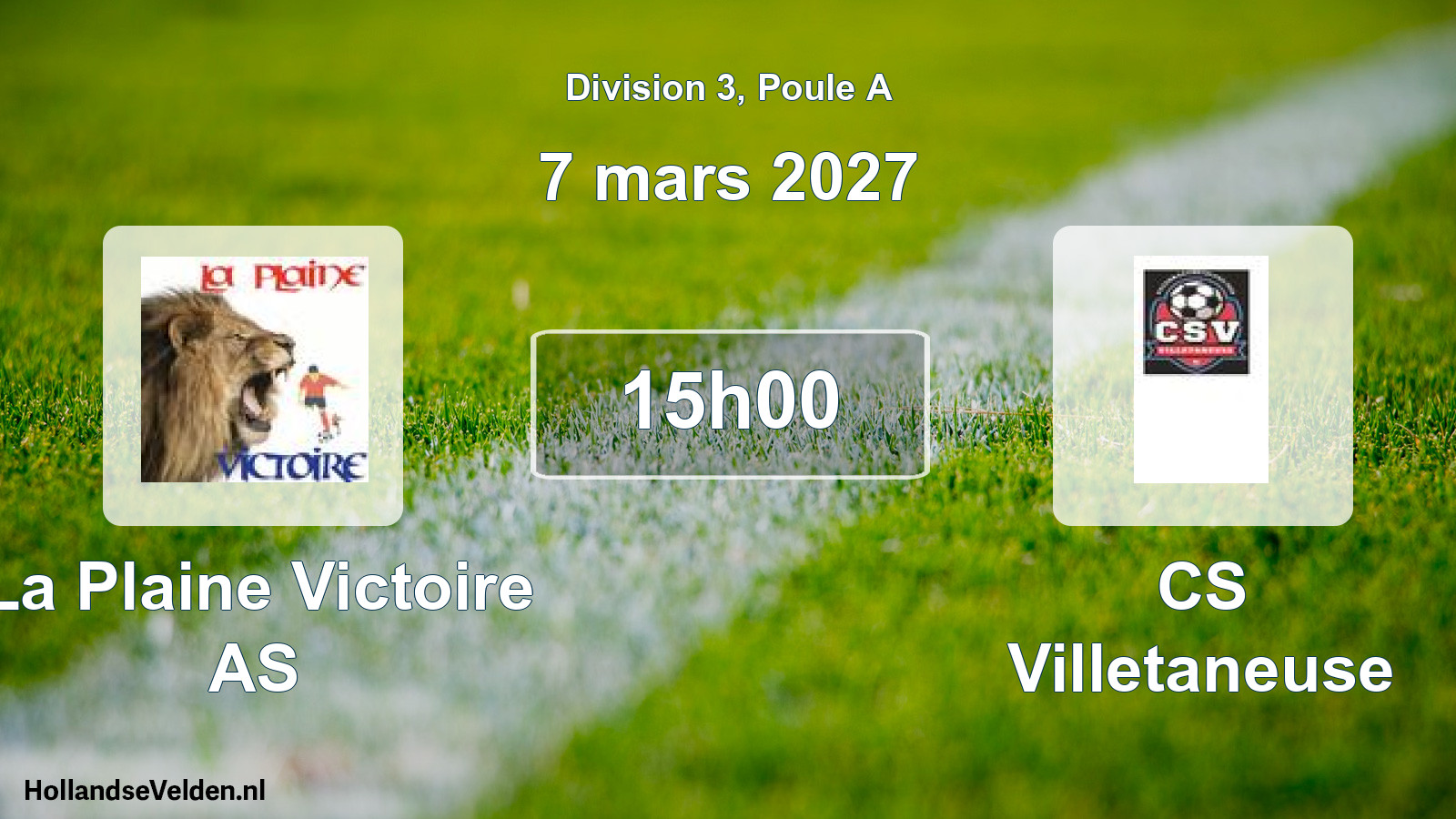 Scheduled Match: La Plaine Victoire AS - CS Villetaneuse (7 March 2027)