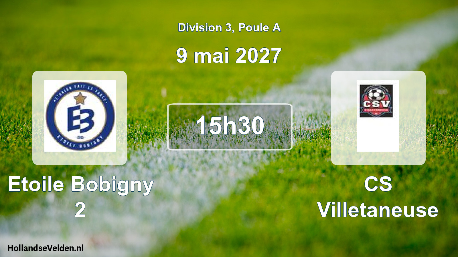 Scheduled Match: Etoile Bobigny 2 - CS Villetaneuse (9 May 2027)