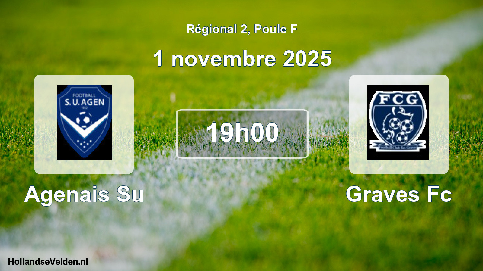 Scheduled Match: Agenais Su - Graves Fc (1 November 2025)