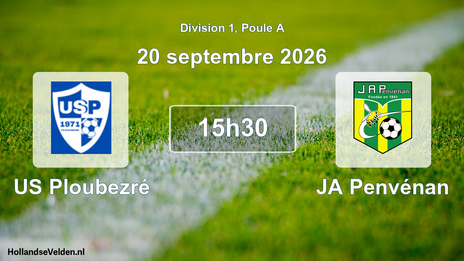 Match programmé: US Ploubezré - JA Penvénan (20 septembre 2026)